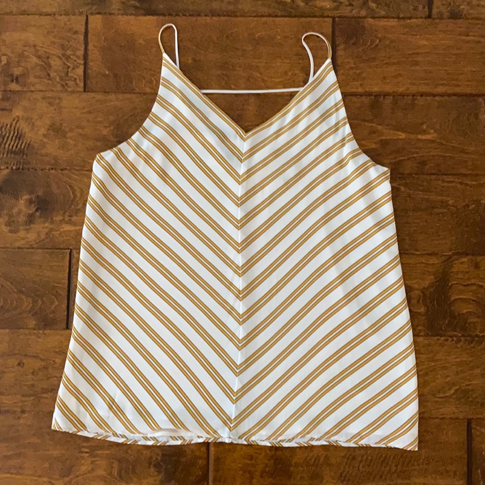 LOFT double lined v-neck blouse. Size medium